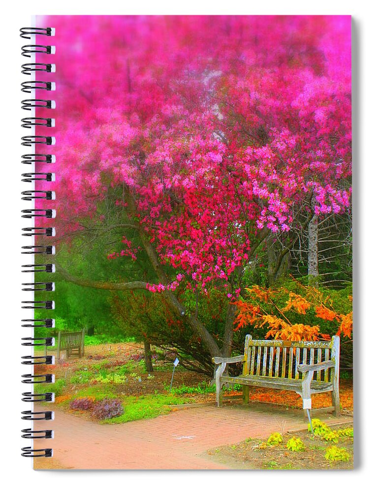 Landscape Spiral Notebook featuring the photograph Rest Here with Me Darling by Julie Lueders 