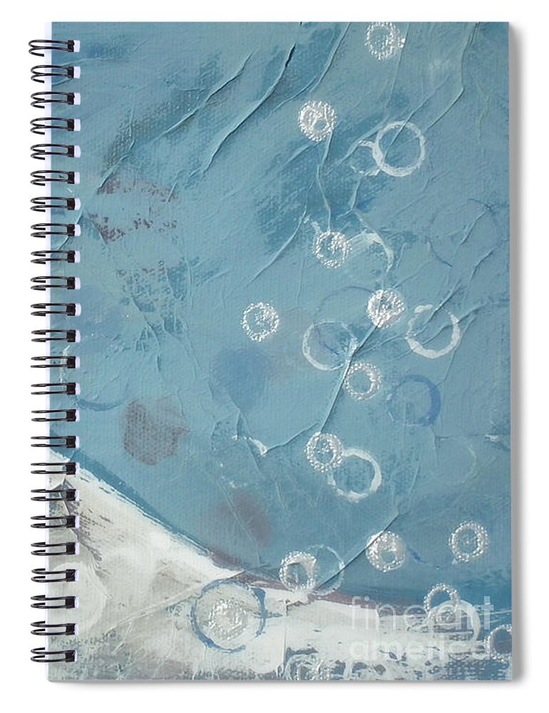Abstract Spiral Notebook featuring the painting Rest by Kristen Abrahamson