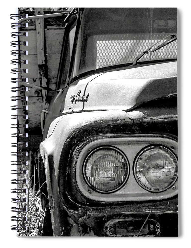 Antique Automobile Spiral Notebook featuring the photograph Retirement by Holly Ross