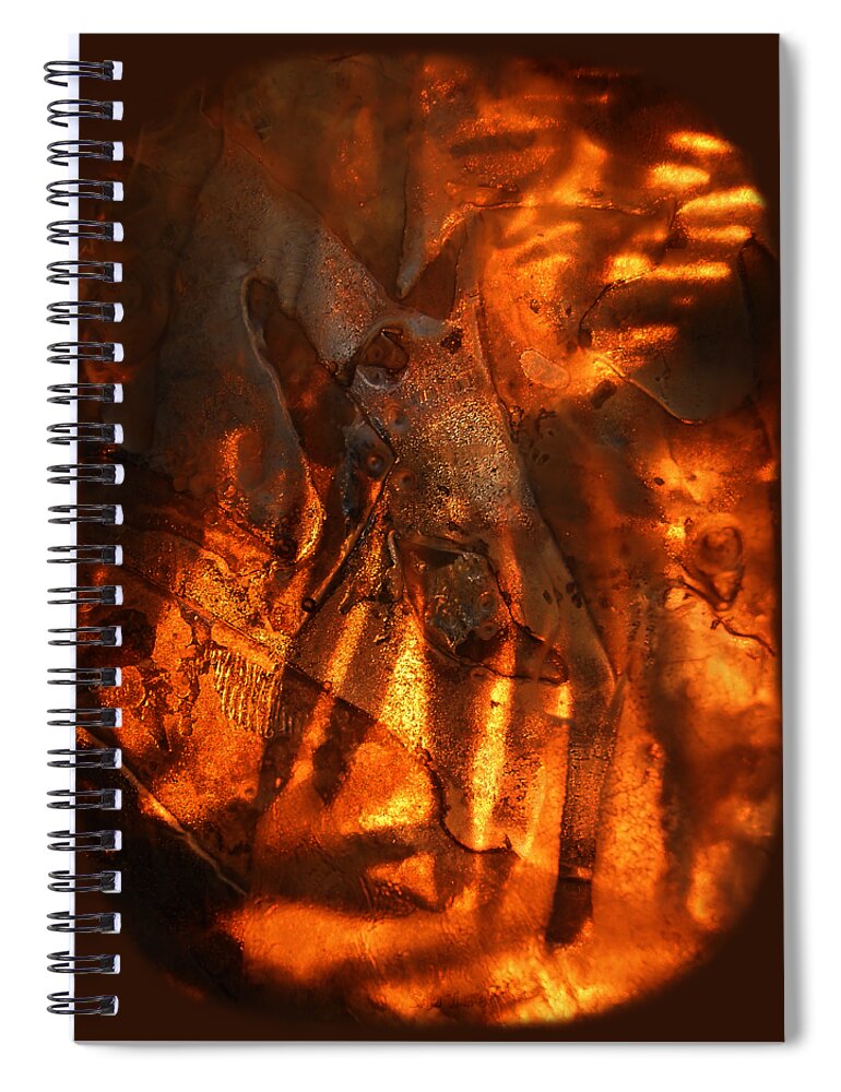 Abstract Spiral Notebook featuring the photograph Revelation by Sami Tiainen