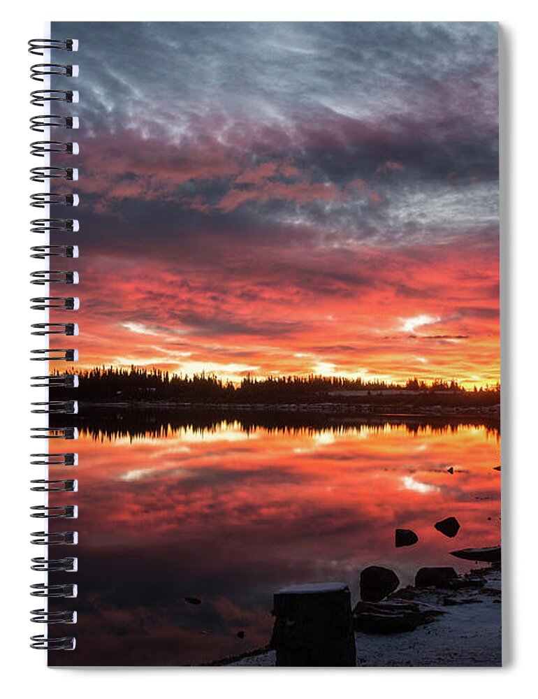 Lake Spiral Notebook featuring the photograph Reward by Alex Lapidus