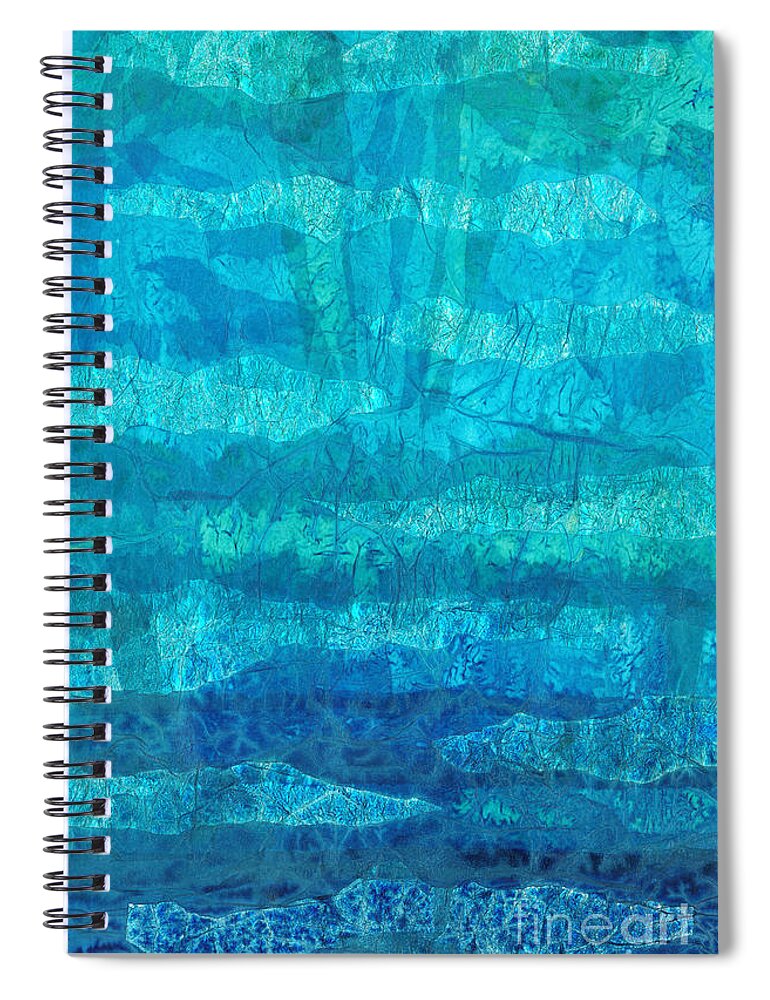 Abstract Spiral Notebook featuring the mixed media Rhapsody of Colors 10 by Elisabeth Witte - Printscapes