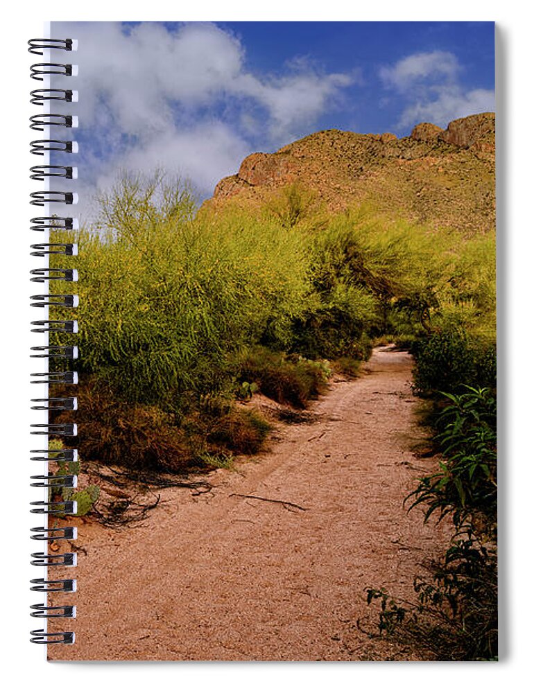 Oro Valley Spiral Notebook featuring the photograph Ridge Trail No1 by Mark Myhaver
