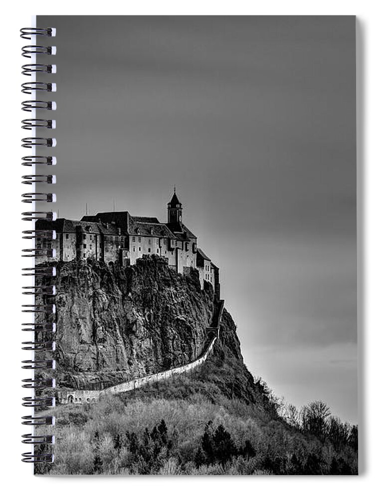 Fortress Spiral Notebook featuring the photograph Riegersburg Castle by Ivan Slosar