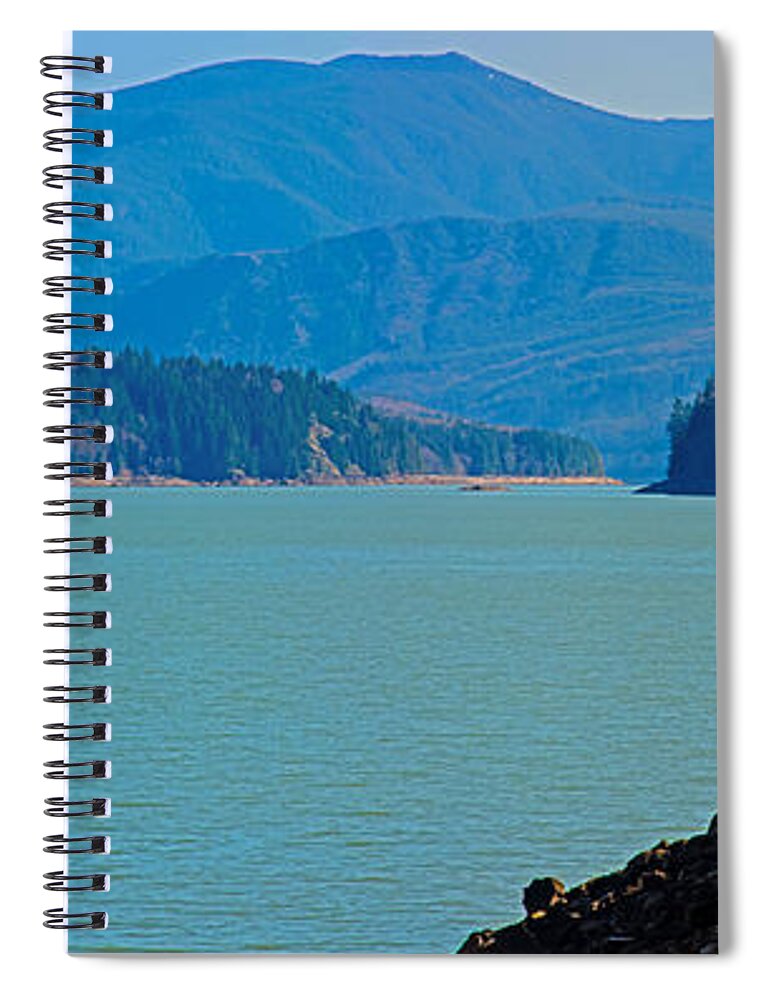 Landscape Spiral Notebook featuring the photograph Riffe Lake by Tikvah's Hope