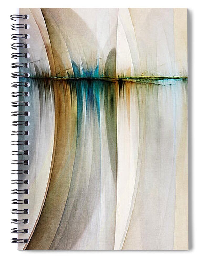Digital Artwork Spiral Notebook featuring the digital art Rift in Time by Scott Norris
