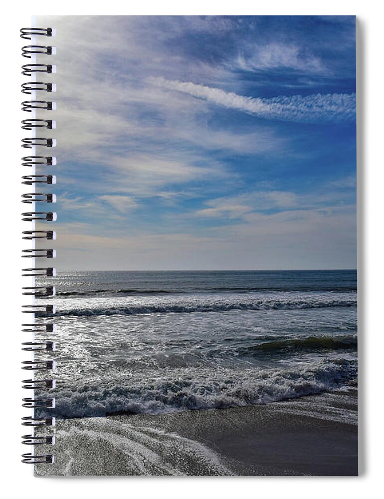 Beach Spiral Notebook featuring the photograph Rincon Afternoon by Jeff Hubbard