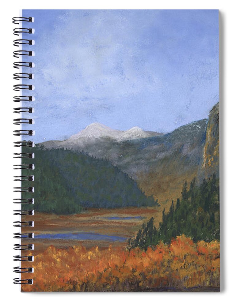 Creede Spiral Notebook featuring the painting Rio Grande Headwaters by Ginny Neece