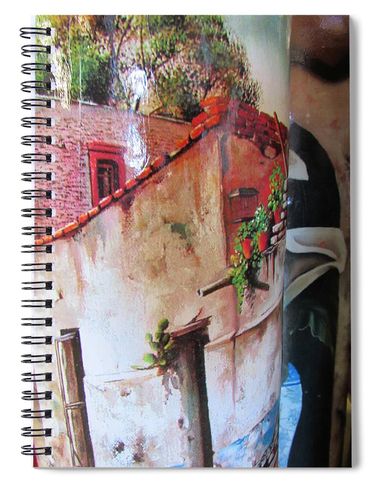 Nature Spiral Notebook featuring the digital art Rio Roadside #2 by Scott S Baker
