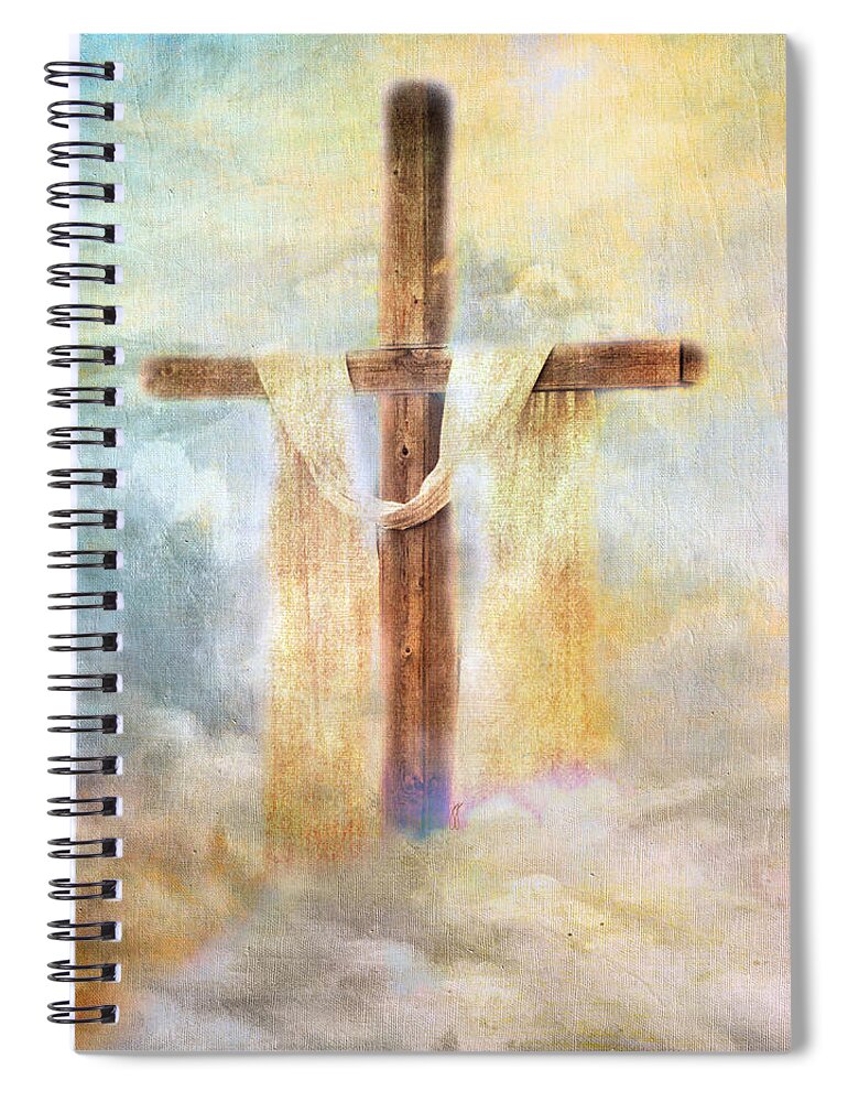 Christian Spiral Notebook featuring the photograph Risen by Jai Johnson