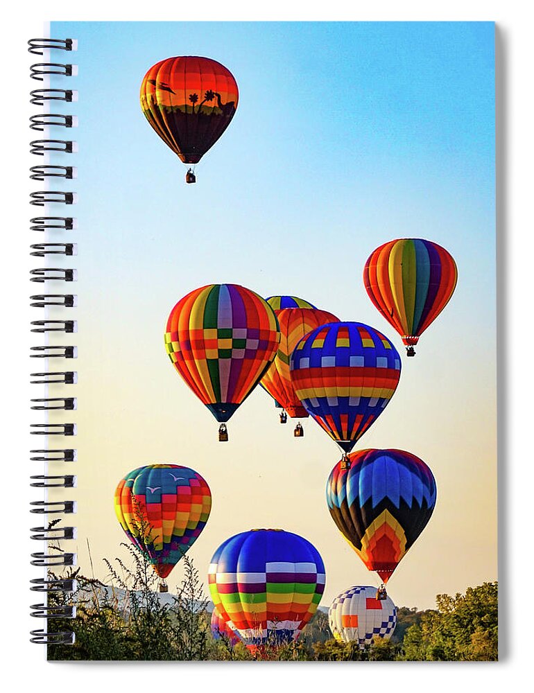  Spiral Notebook featuring the photograph Rising Together by Kendall McKernon