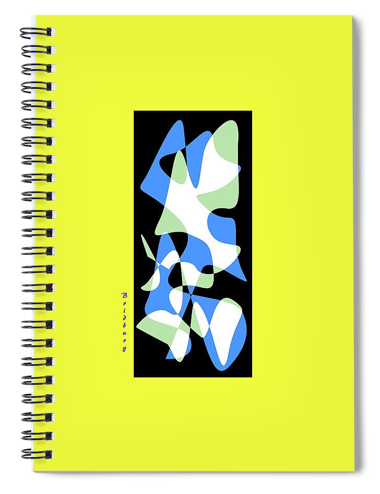 Postmodernism Spiral Notebook featuring the digital art Ritual by David Bridburg