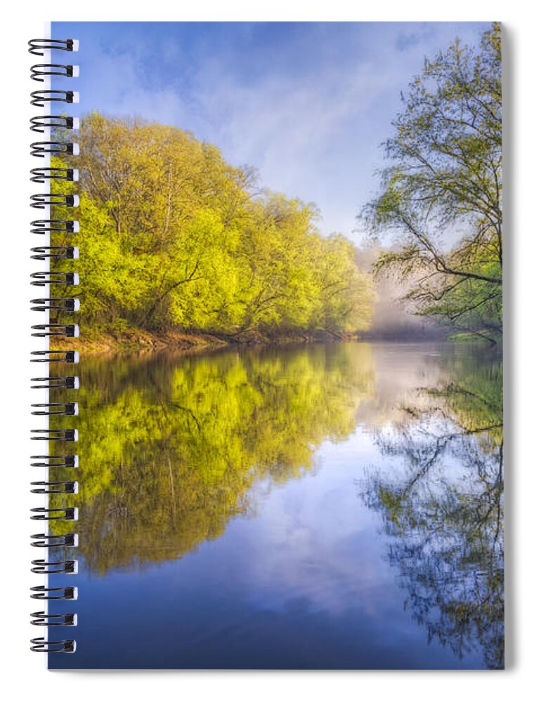 Appalachia Spiral Notebook featuring the photograph River Beauty by Debra and Dave Vanderlaan