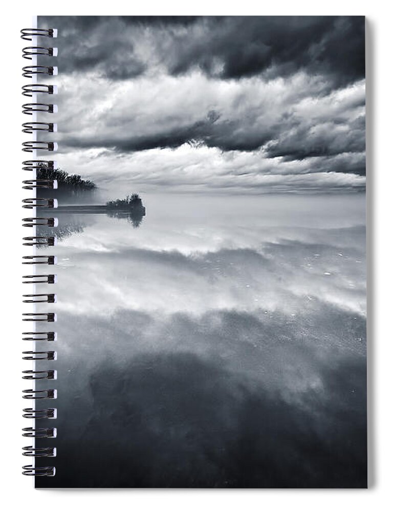 Cloudscape Spiral Notebook featuring the photograph River of Dreams by Neil Shapiro