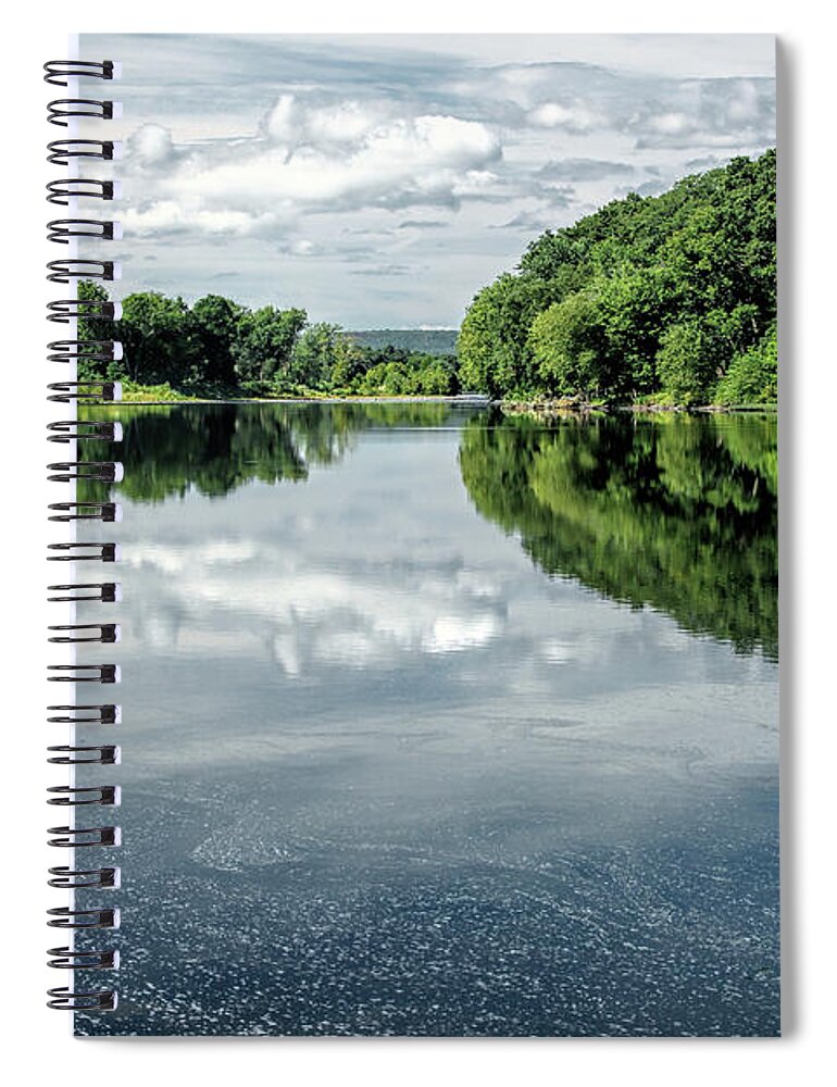 River Spiral Notebook featuring the photograph River View by Nicki McManus