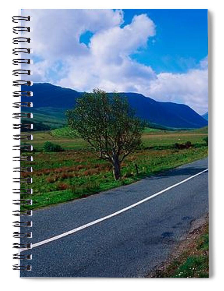Connemara Spiral Notebook featuring the photograph Road From Westport To Leenane, Co Mayo by The Irish Image Collection 
