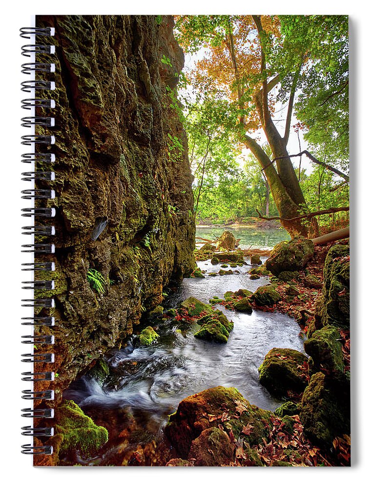 River Spiral Notebook featuring the photograph Roaring Spring by Robert Charity