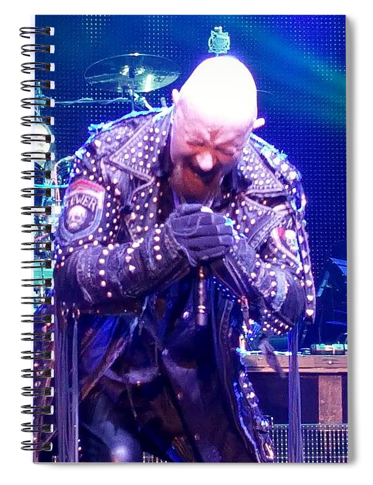 Judas Priest Spiral Notebook featuring the photograph Rob Halford 3 by Rob Hans