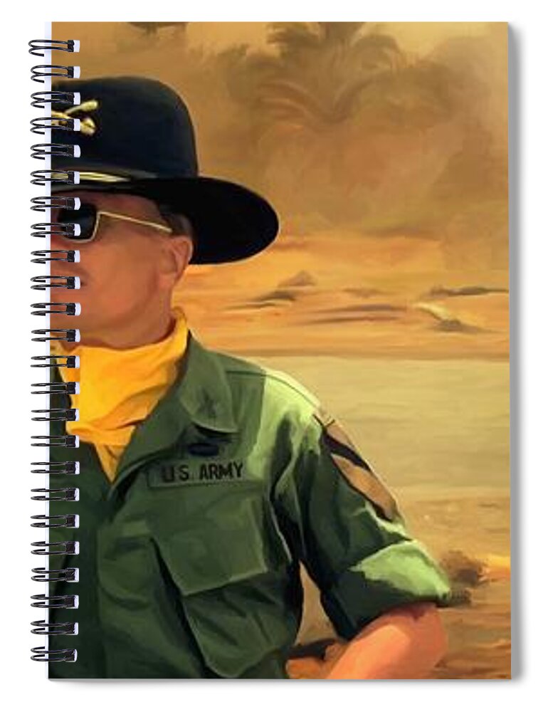 Robert Duvall Spiral Notebook featuring the digital art Robert Duvall @ Apocalypse Now by Gabriel T Toro