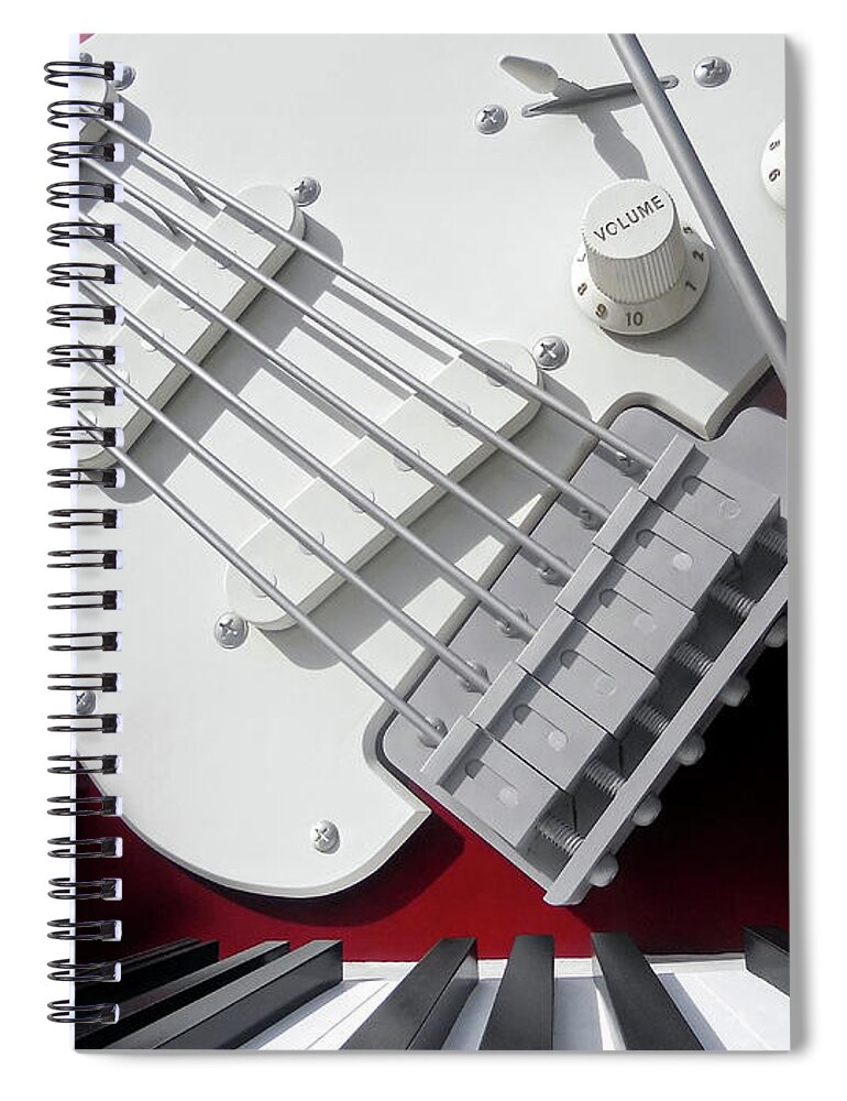 Fender Spiral Notebook featuring the photograph Rock'n Roller Coaster Aerosmith by Juergen Weiss