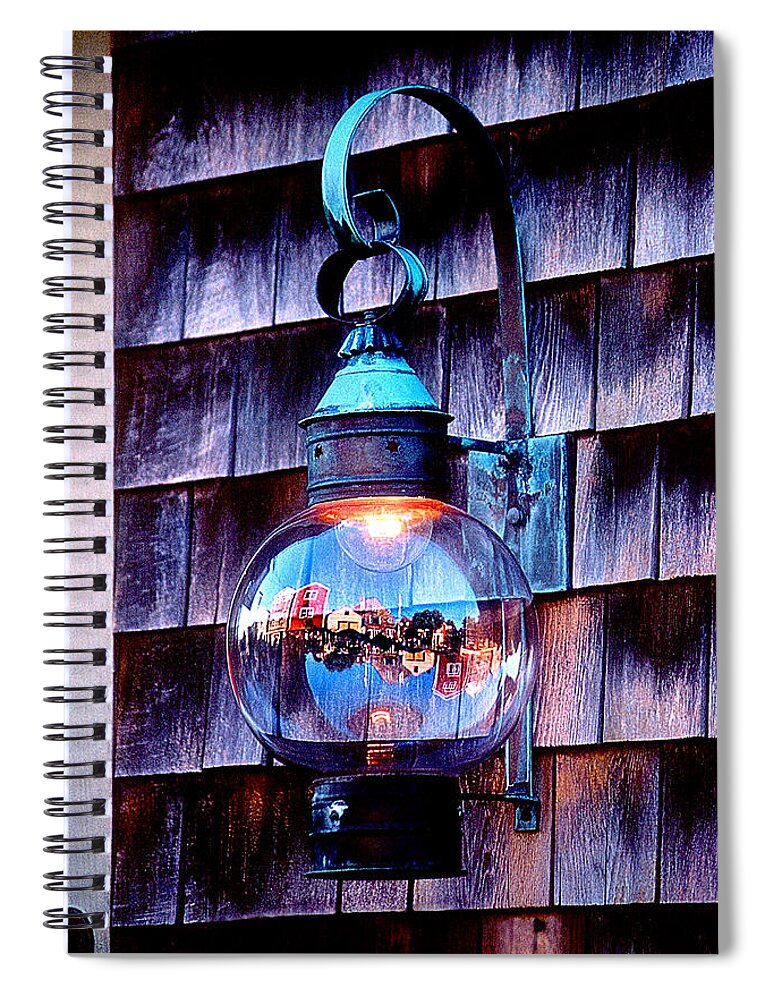 Light Spiral Notebook featuring the photograph Rockport Light by Greg Fortier