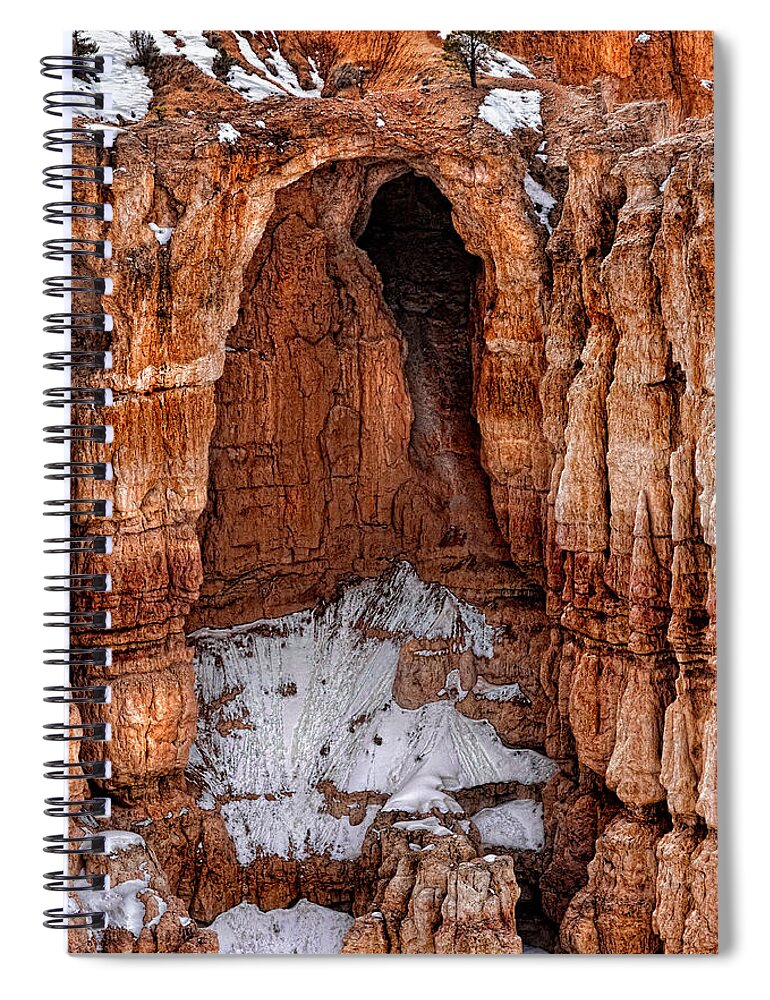 Art Spiral Notebook featuring the photograph Rocky Alcove by Christopher Holmes