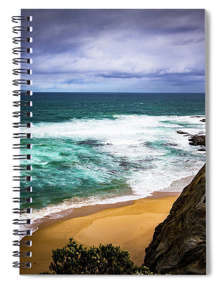 Coast Spiral Notebook featuring the photograph Rocky Coast by Perry Webster