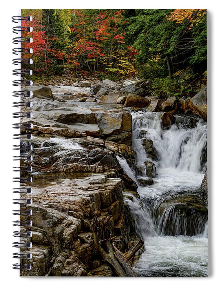 Rocky Gorge Nh Spiral Notebook featuring the photograph Rocky Gorge 2 NH by Michael Hubley