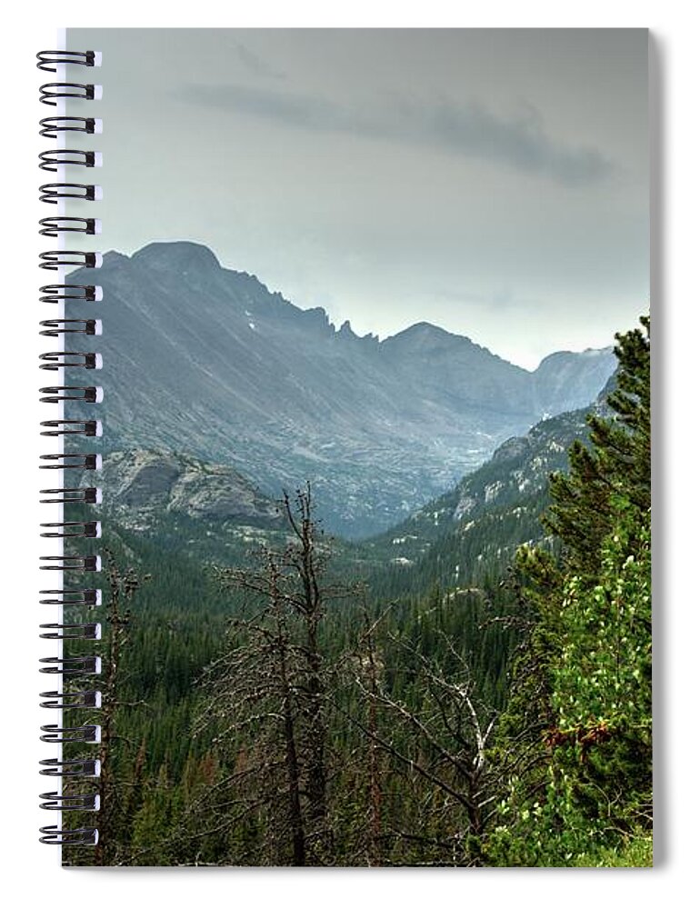 Colorado Spiral Notebook featuring the photograph Rocky Mountains National Park 1 by Dimitry Papkov