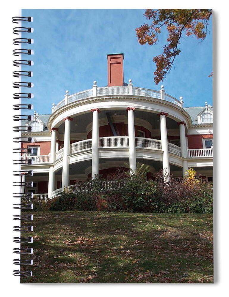 Roger Williams Spiral Notebook featuring the photograph Roger Williams Park Casino by Catherine Gagne