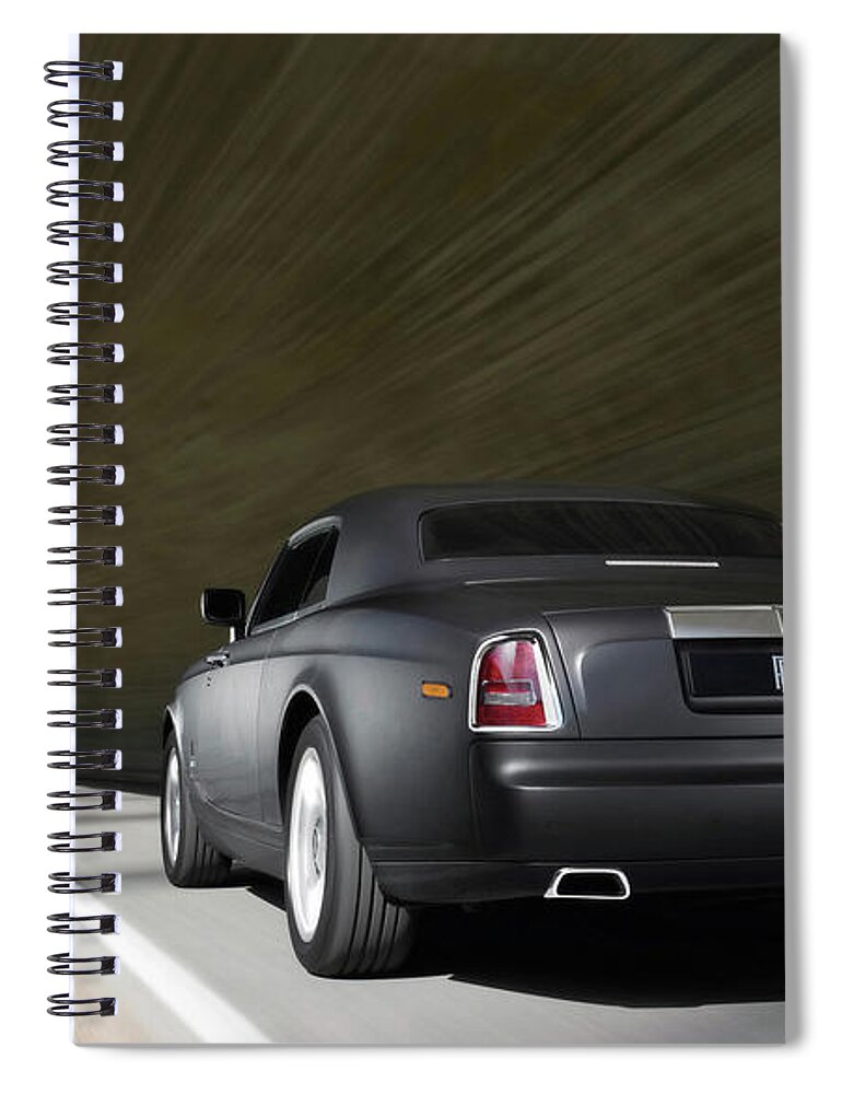 Rolls-royce Phantom Coupe Spiral Notebook featuring the digital art Rolls-Royce Phantom Coupe by Maye Loeser