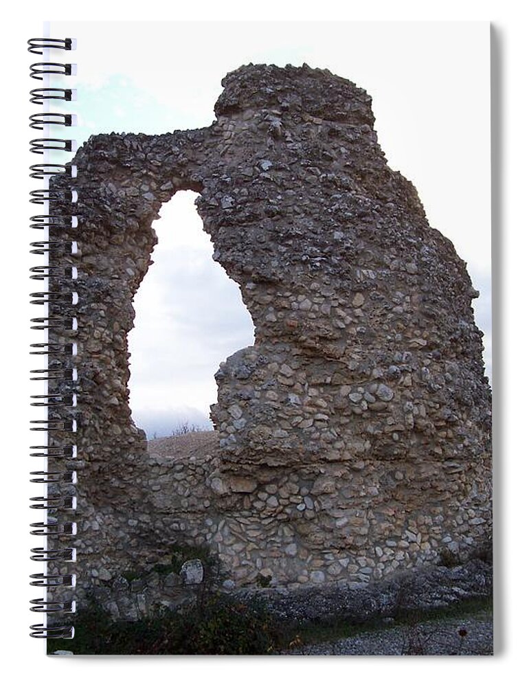 Old Stones Spiral Notebook featuring the photograph Roman Ruins by Judy Kirouac