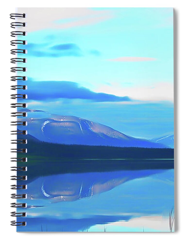 Alaska Spiral Notebook featuring the photograph Romantic Skies Summit Lake Alaska by Aimee L Maher ALM GALLERY