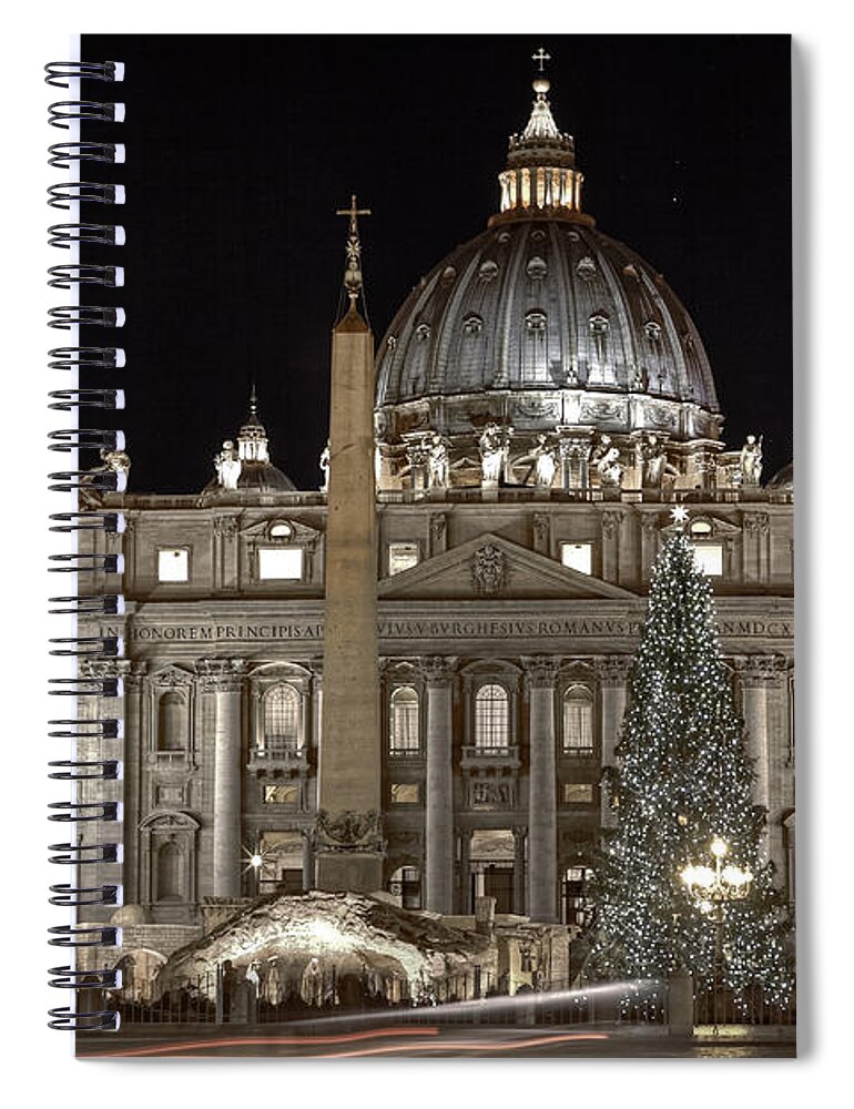 St. Peter's Square Spiral Notebook featuring the photograph Rome Vatican by Joana Kruse