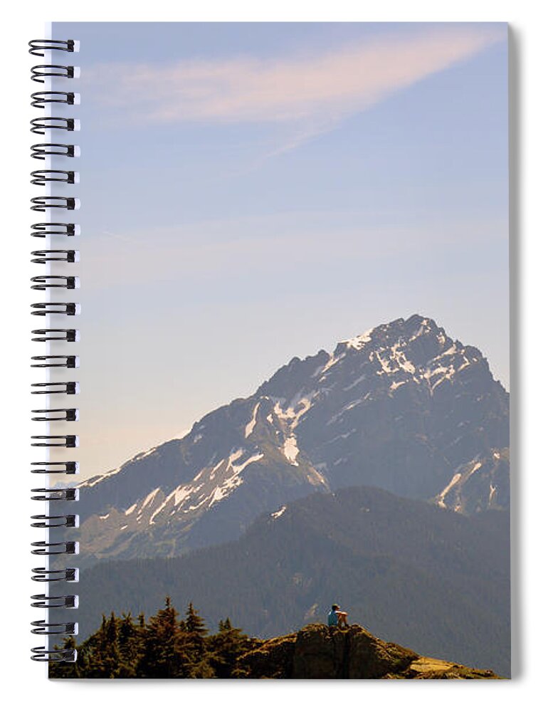 Mountains Spiral Notebook featuring the photograph Room to Think by Brian O'Kelly