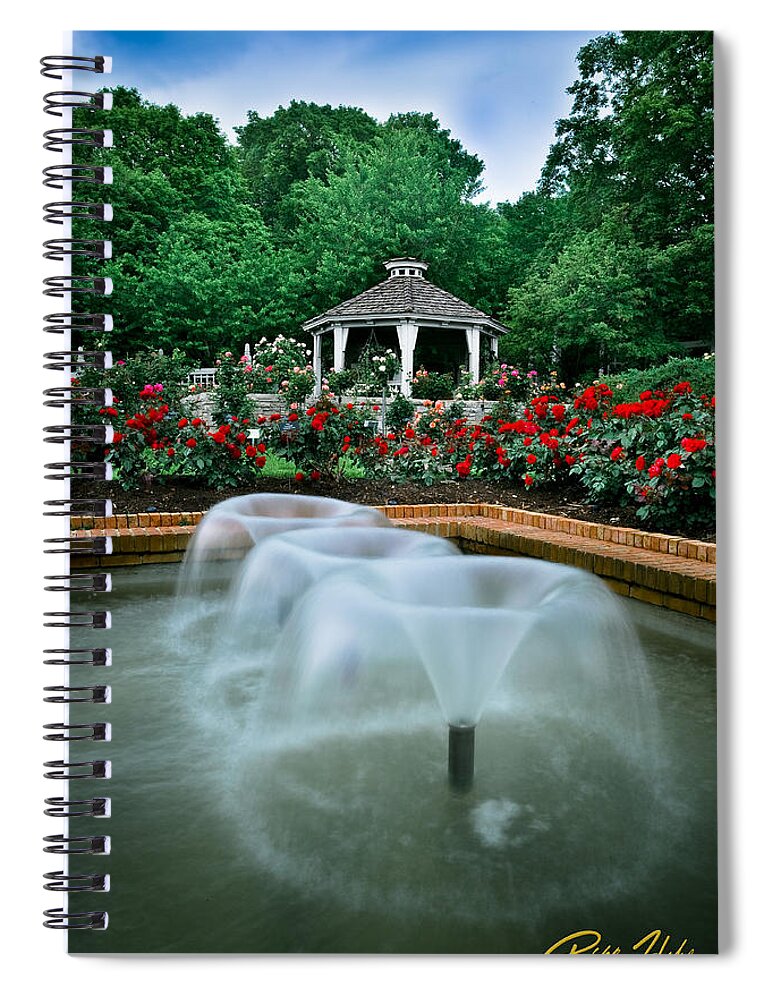 Garden Spiral Notebook featuring the photograph Rose Garden by Rikk Flohr