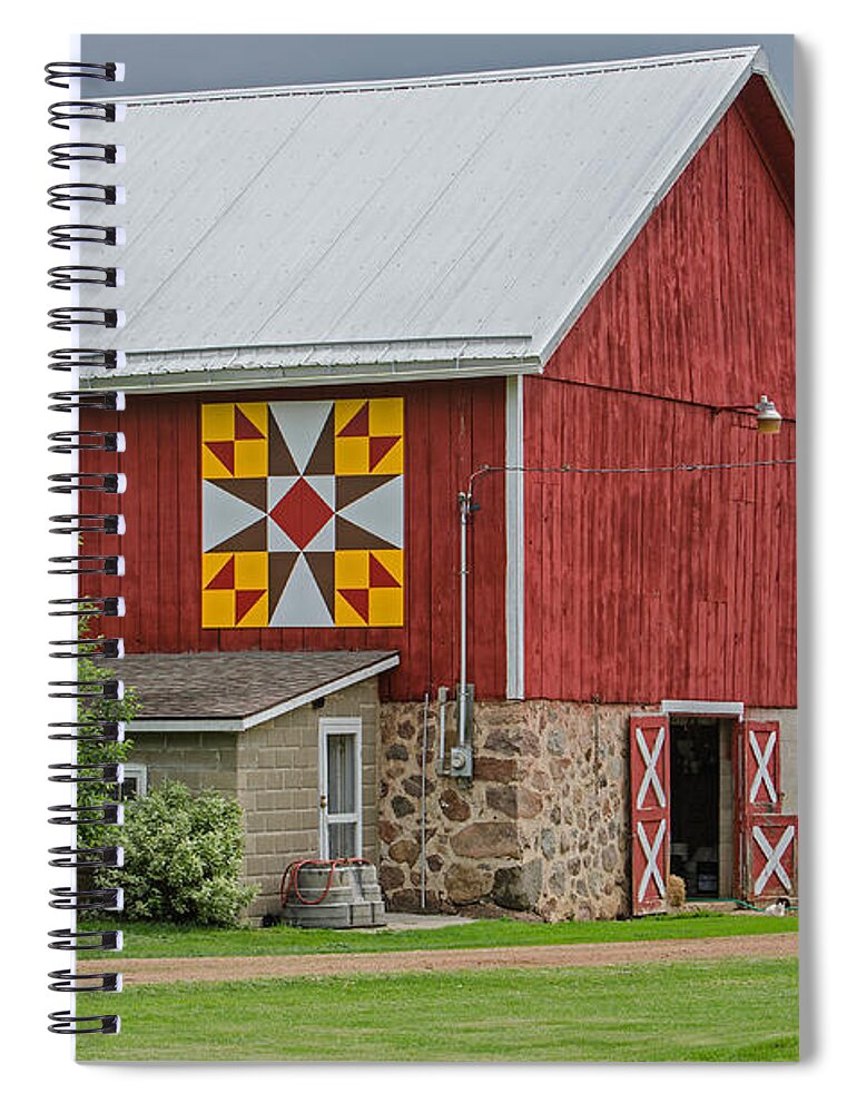 Rose Mosaic  3 Spiral Notebook featuring the photograph Rose Mosaic  3 by Susan McMenamin