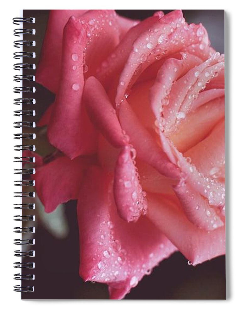 Rose Spiral Notebook featuring the digital art Rose by Super Lovely