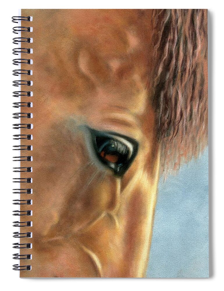 Animal Spiral Notebook featuring the painting Rosie by Sandra Huston