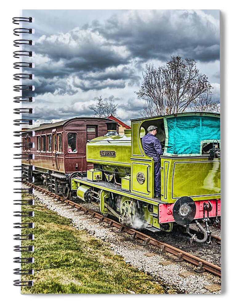 Rosyth Number 1 Spiral Notebook featuring the photograph Rosyth No 1 At Big Pit Halt 3 by Steve Purnell