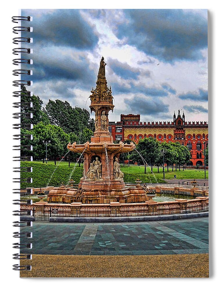 Fountains Spiral Notebook featuring the photograph Scottish Round About by Roberta Byram