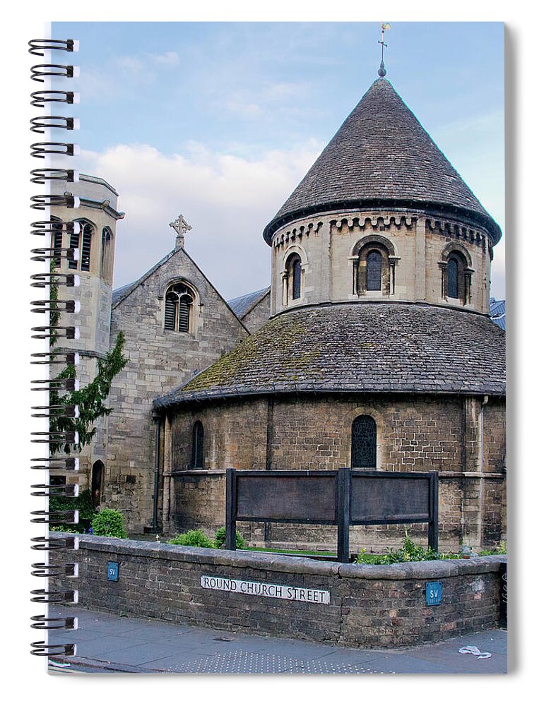 Church Spiral Notebook featuring the photograph Round church. Cambridge. by Elena Perelman