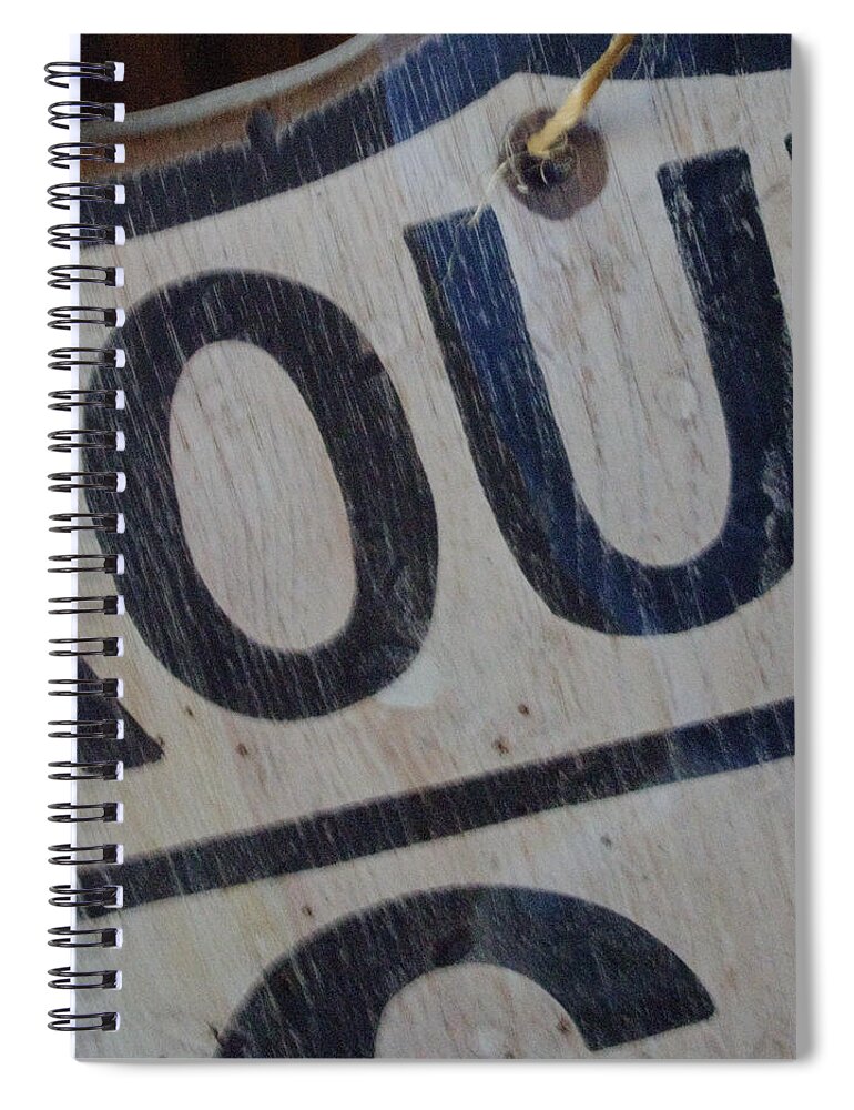 Route 66 Spiral Notebook featuring the photograph Route 66 Sign Partial by Roger Passman
