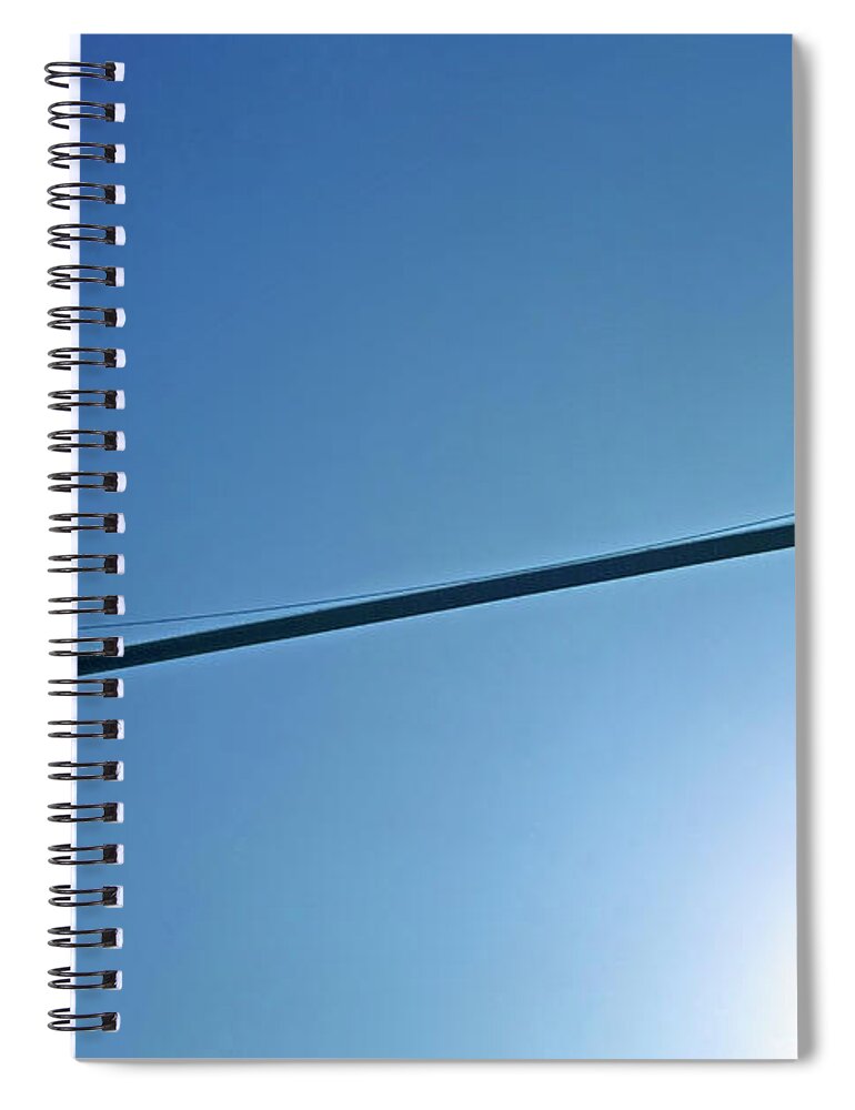 Suspension Bridge From Below Spiral Notebook featuring the photograph Royal Gorge Bridge by Sally Weigand