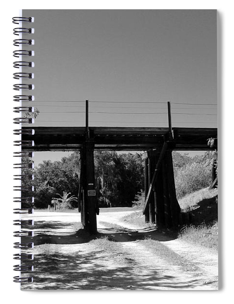 Photo For Sale Spiral Notebook featuring the photograph RR Bridge by Robert Wilder Jr