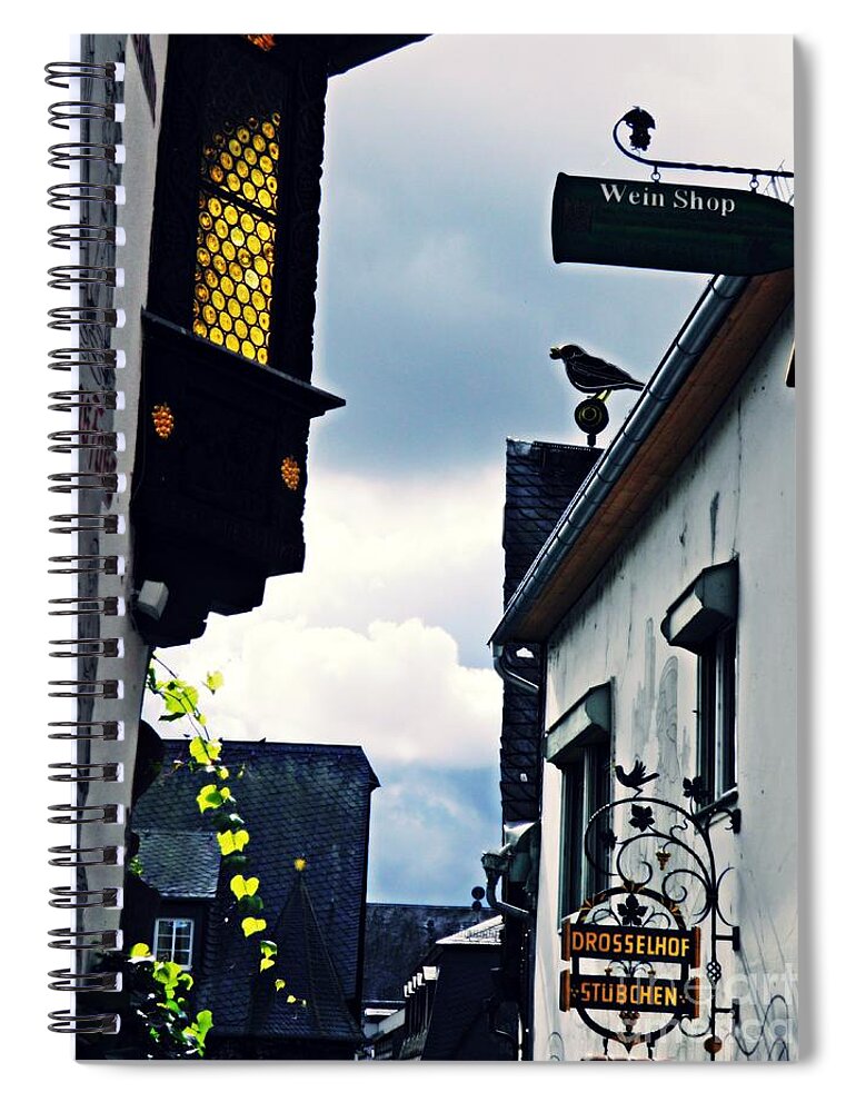 Rudesheim Spiral Notebook featuring the photograph Rudesheim 2 by Sarah Loft