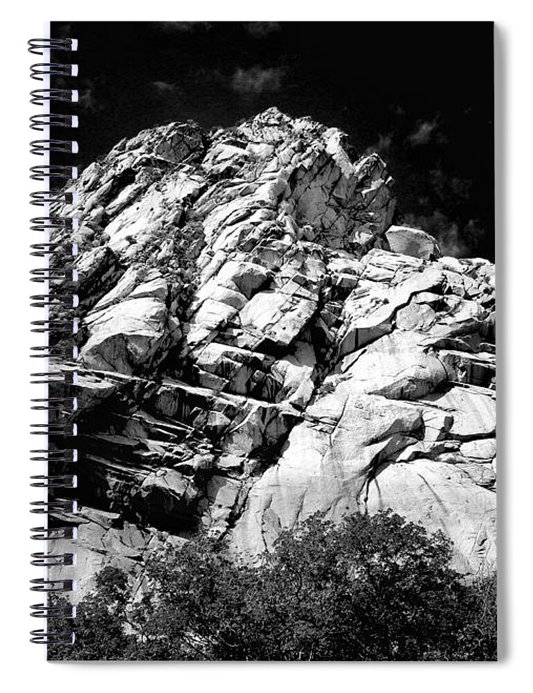 Rugged Spiral Notebook featuring the photograph Rugged in Black And White by Buck Buchanan