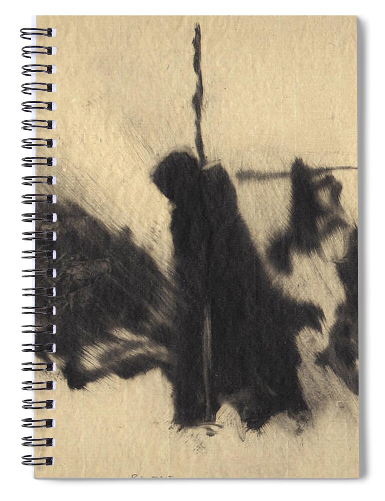 Travelers Spiral Notebook featuring the painting Rumble by David Ladmore