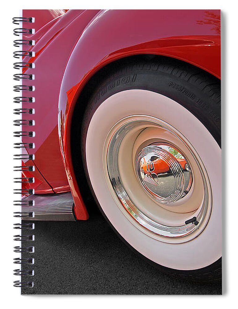 Classic Ford Car Spiral Notebook featuring the photograph Rumblefest Red - Ford Coupe by Gill Billington
