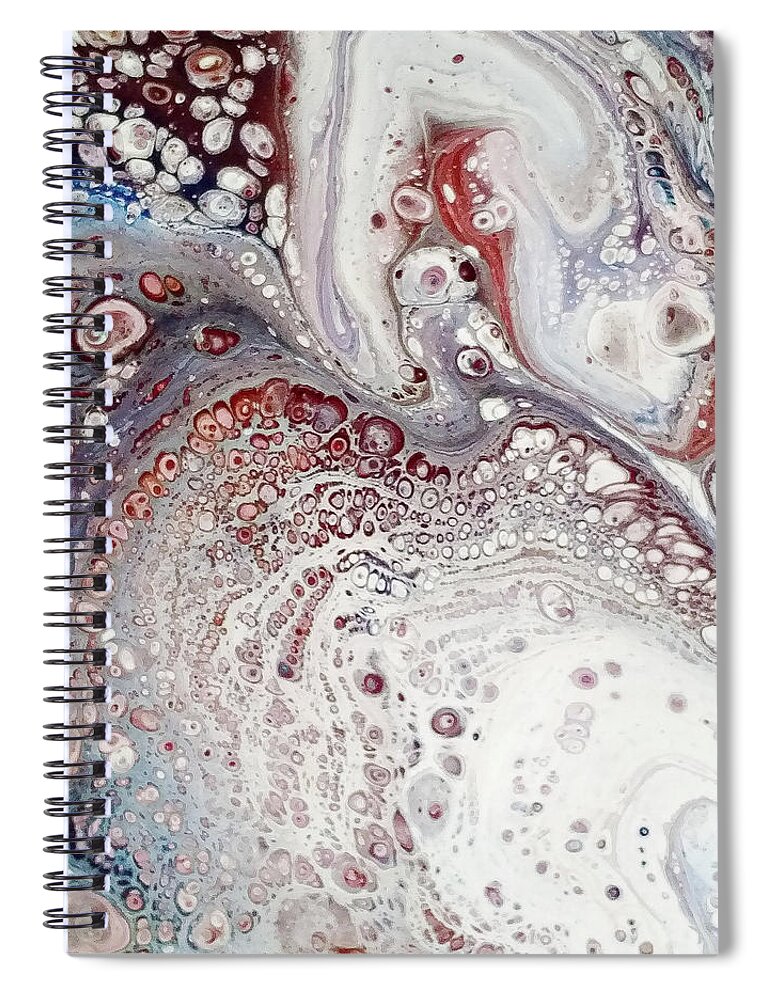 Ocean Spiral Notebook featuring the painting Rusted Water #1 by Amy Sorrell